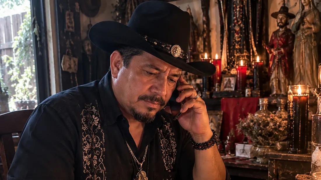 El maestro atendiendo por teléfono una consulta para que me busque